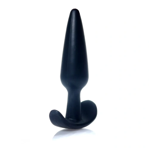 Boss T-Plug Smooth - анальная пробка для ношения, 12х2.8 см (черный) - sex-shop.ua